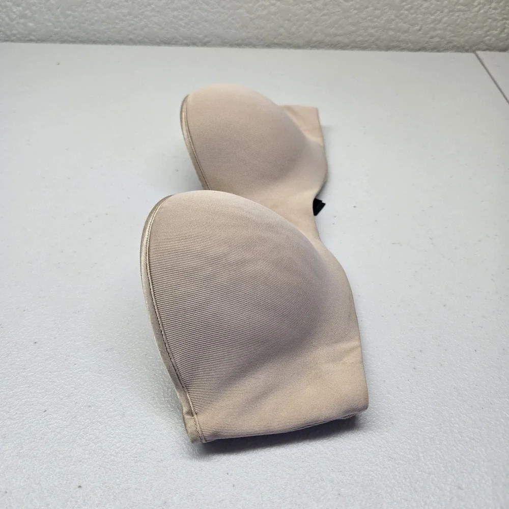 Natori Women Bra 32C‎ Beige Strapless Underwired Smooth Underwire